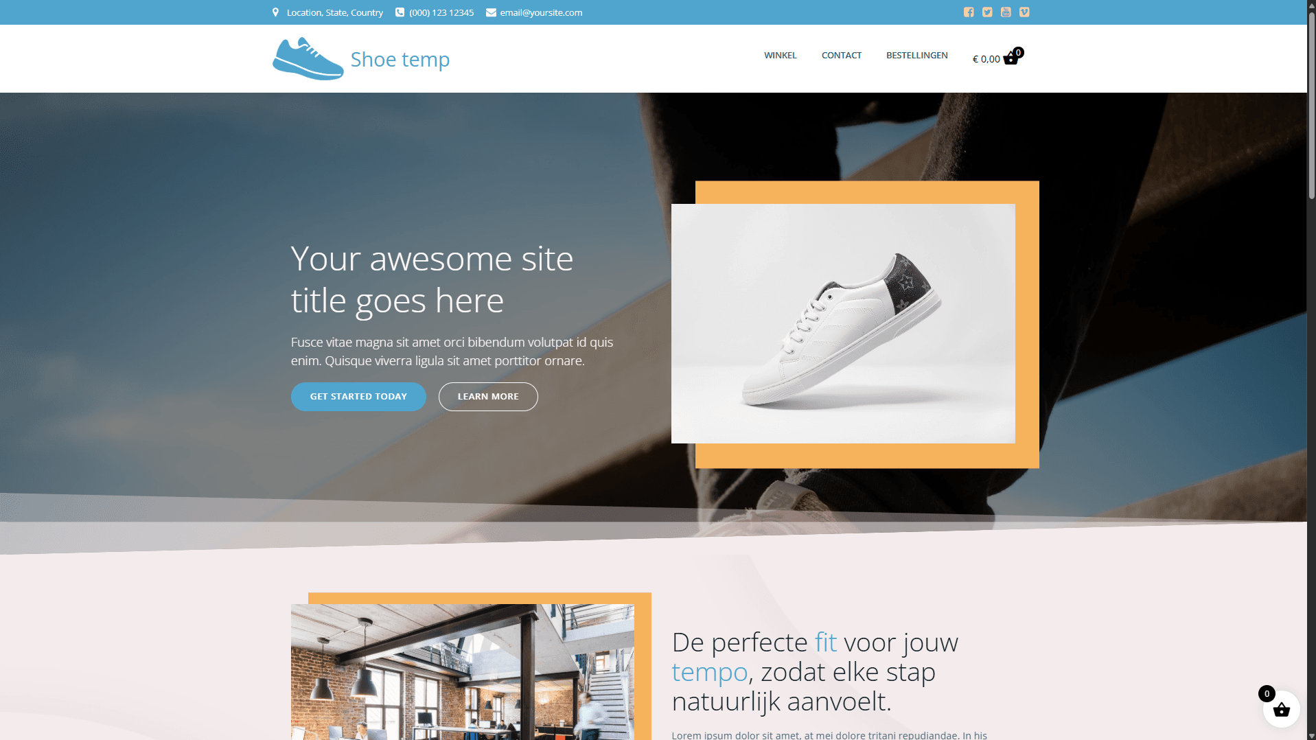 template webshop 1